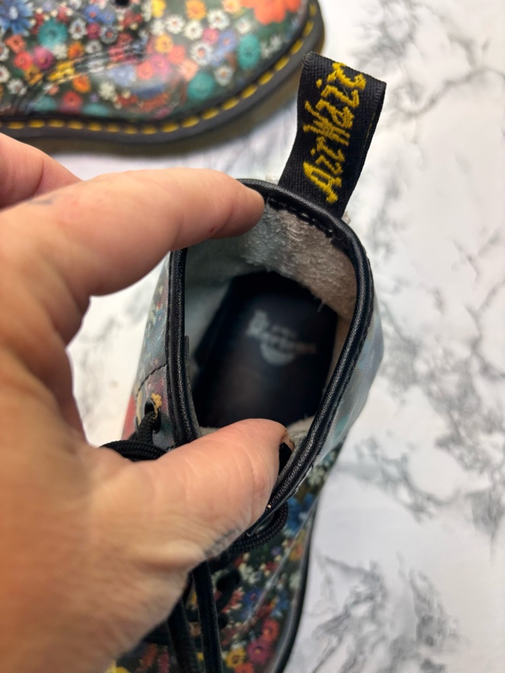 Dr. Martens 1460 Pascal Wanderlust floral print Lace up Combat boots Size 6 - Picture 14 of 15